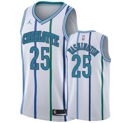 Nike Charlotte Hornets #25 PJ Washington White 2019-20 Hardwood Classic Edition Stitched NBA Jersey Men's